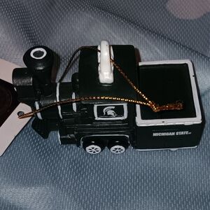 New Michigan State Spartans Train Christmas Tree Ornament Vintage